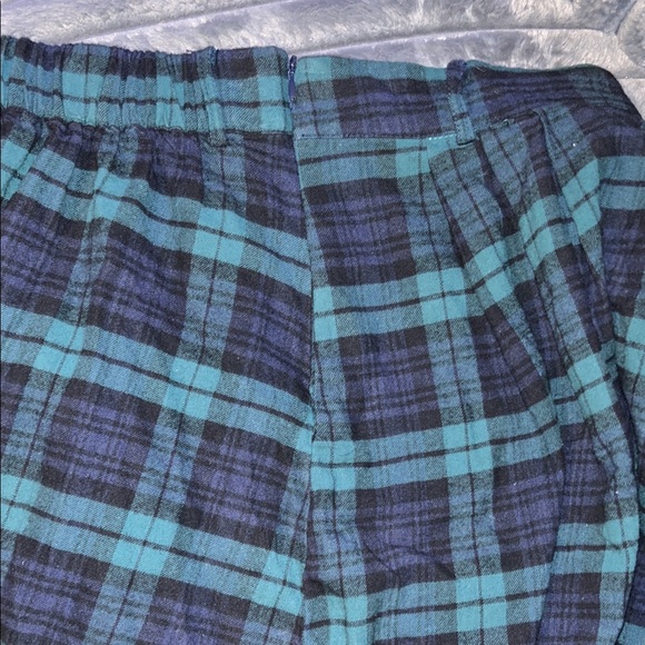 Plaid Blue and Green Women's Skirt - Picture 7 of 11